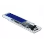 SSD korpusas DeLOCK 42620 Išorinis korpusas M.2 NVME PCIe SSD su USB Type-C lizdu permatomas