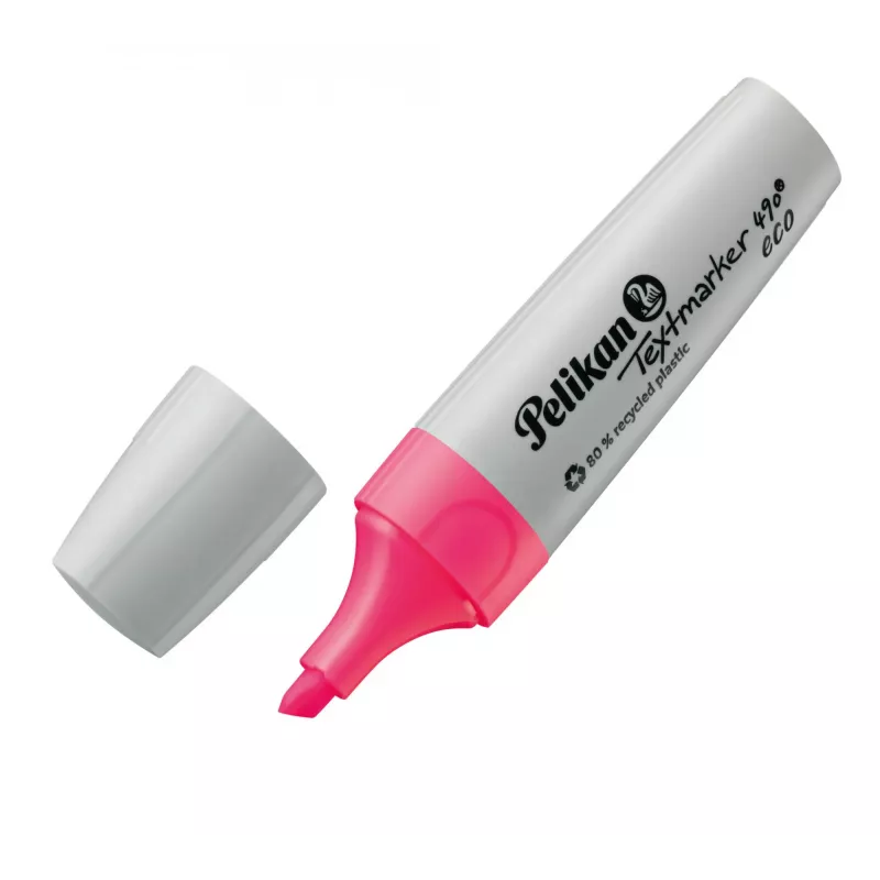 Marker Pelikan Textmarker 490 eco 4 vnt. Chisel tip Žalia Oranžinė Rožinė Geltona