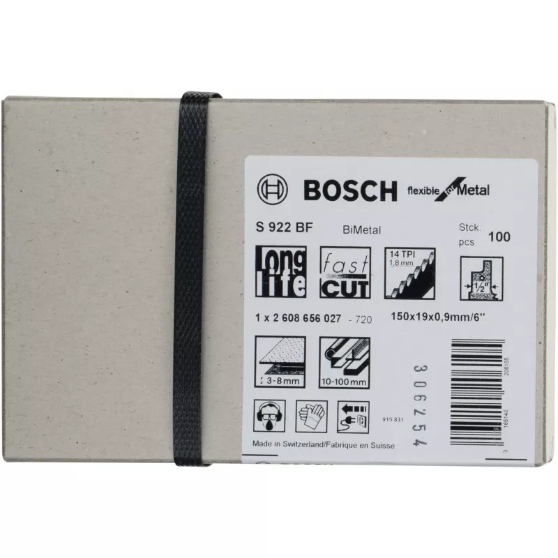 Bosch 2 608 656 027 siaurapjūklio / slankiojo pjūklo / grįžtamojo pjūklo geležtė Bimetalas 100 vnt.