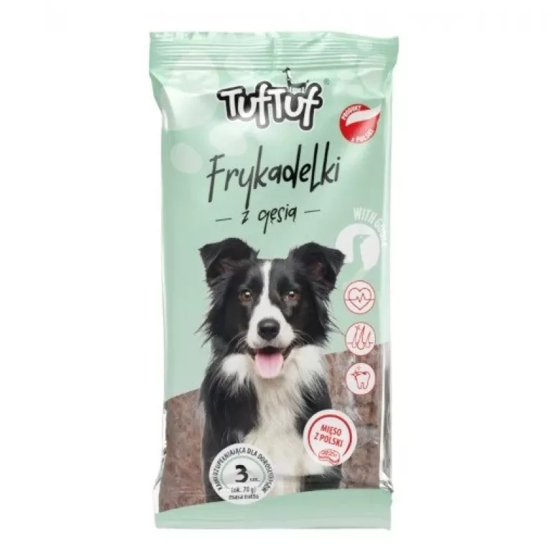 Dog treats TufTuf Meaty sticks with goose 70 g — soft single-ingredient chew sticks for dogs