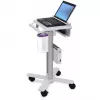 Ergotron StyleView nešiojamojo kompiuterio vežimėlis, SV10 - vežimėlis nešiojamajam kompiuteriui - medicininis - metalas - balta, aliuminis - ekrano dydis: iki 43,2 cm (iki 43,20 cm (17)) (SV10-1100-0)
