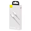 USB-C į Lightning Baseus didelio tankio pintas laidas, 20W, PD, 2m (baltas)