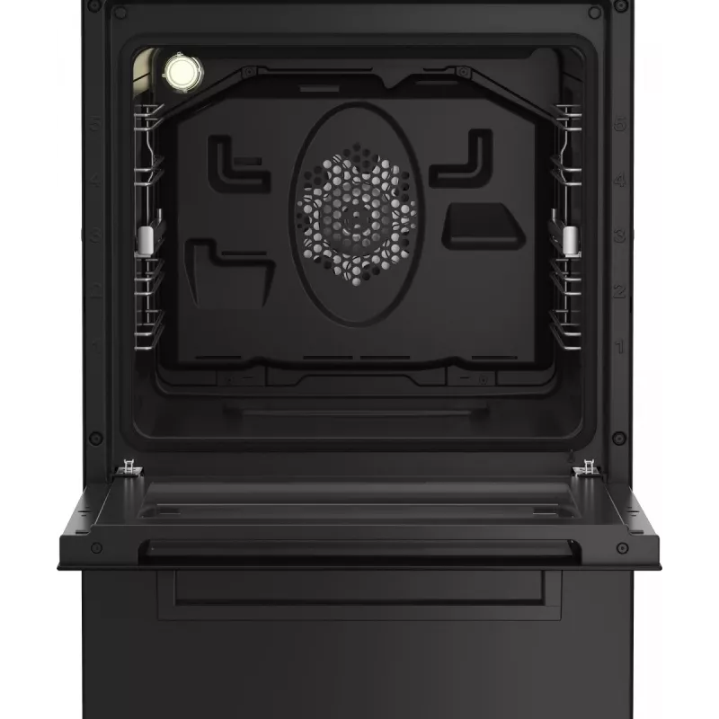 Laisvai pastatoma viryklė BEKO FSM52331DBDS, dujinė kaitlentė 4 degikliai (2900/2000/2000/1000 W), elektrinė orkaitė 60 l, 60 cm, energijos klasė A, juoda