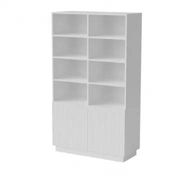 Spintelė Cama Meble LIVERTI knygų spinta 100×420×1705 mm balta