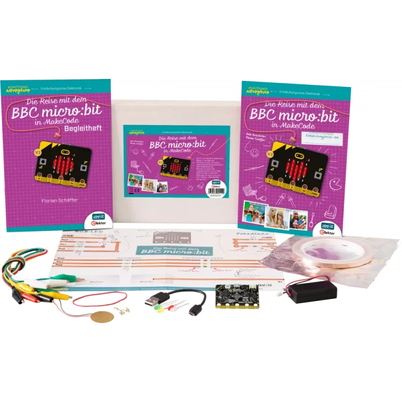 cej-MB-Set01 Electronic Adventure Micro Bit Programmieren Experimentier-Box nuo 8 metų (EA-MicroBit-V2)