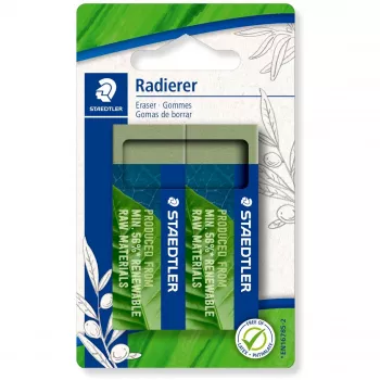 Trintukas Staedtler 526 80BK2 žalias, pakuotėje 2 vnt., be latekso ir ftalatų