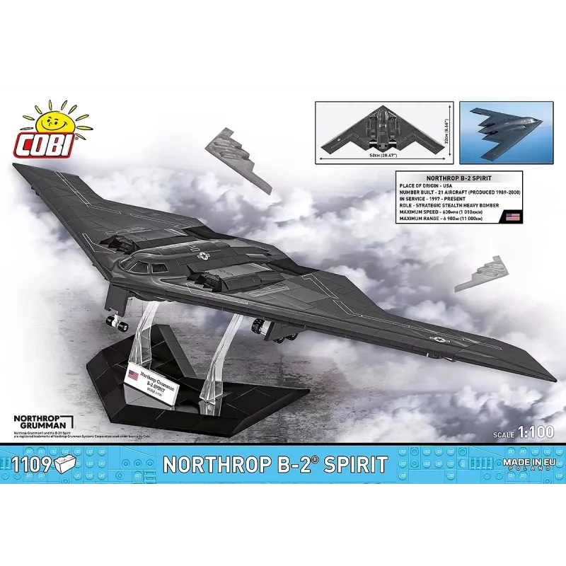 „Cobi Northrop Grumman B-2 SPIRIT“ modelio rinkinys