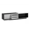 Cama TV spintelė SIGMA1 180 baltas/juodas blizgus