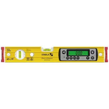 Gulsčiukas STABILA TECH 196 DL 19830, skaitmeninis 40 cm, tikslumas 0,5 mm/m, neslystantis, su dėklu