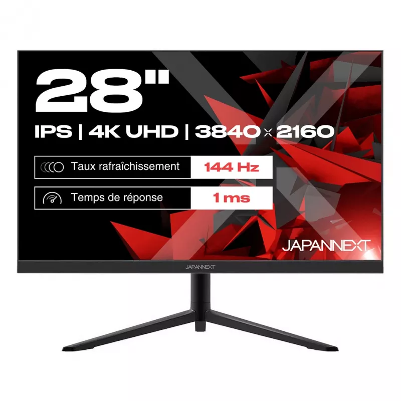 JAPANNEXT JN-IPS280UHD144F kompiuterio monitorius 71,1 cm (28 coliai) 3840 x 2160 pikselių 4K Ultra HD LCD juodas