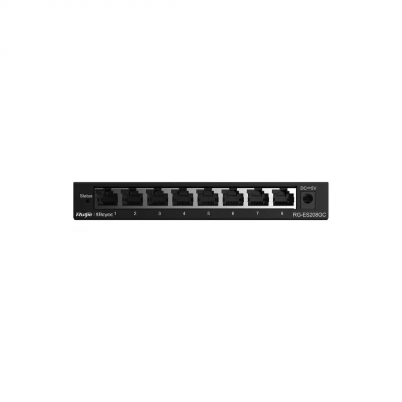 Valdomas komutatorius Ruijie Networks RG-ES208GC L2 Gigabit Ethernet 8 prievadai