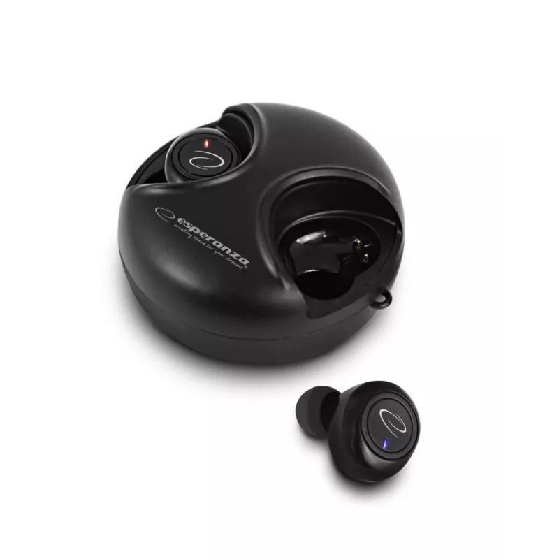 Esperanza EH228K ausinės/laikrodis Belaidis Į ausis įdedamas Skambučiai/Muzika Micro-USB Bluetooth Juoda