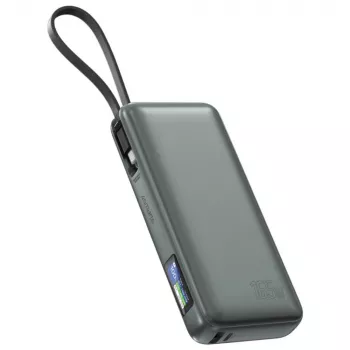 Išorinė baterija 4smarts 541603 — Li‑Ion 20000 mAh, USB‑C + USB‑A, 165W bendra galia, 5A, pilka