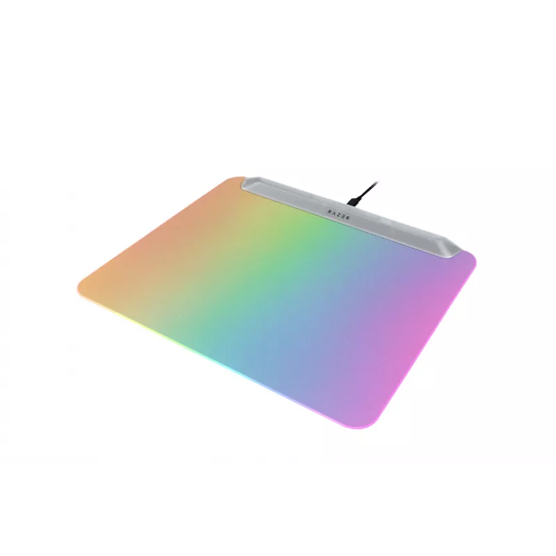 Žaidimų pelės kilimėlis Razer Firefly V2 Pro White — RGB apšviestas, maitinamas USB, neslystanti bazė