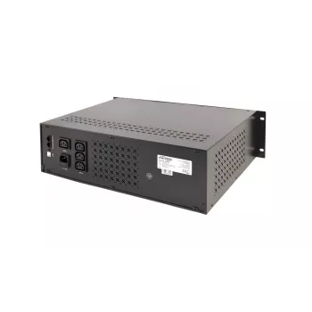 Gembird - UPS stovo 19'' 3,4U 1500VA, 4xIEC 230V išvestis, IEC14 įvestis, RJ11, USB, LCD Line-Interactive 1,5 kVA 900 W 4 AC išvesties lizdai