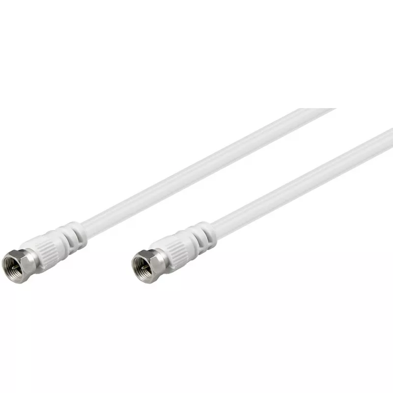 Wentronic Goobay SAT jungiamasis kabelis, baltas, 5 m - F-kištukas F-kištukas (11725)