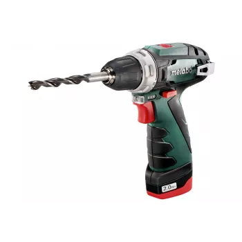 Tiesinis gręžtuvas Metabo POWERMAXX BS BASIC 1400 aps./min 800 g Fuksija, žalia