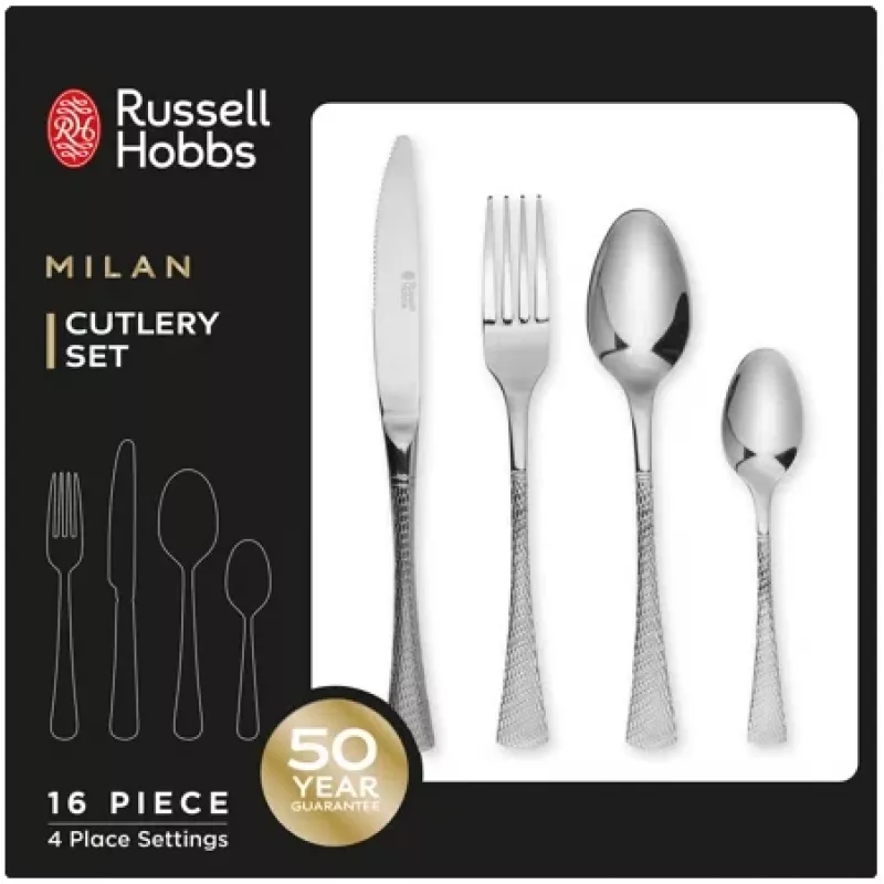 Stalo įrankių rinkinys Russell Hobbs RH02229EU7 — 16 dalių, nerūdijantis plienas