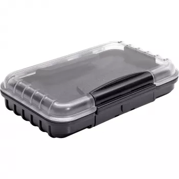 B&W Type 200 juodas / permatomas mobiliojo telefono dėklas su putplasčio įdėklu