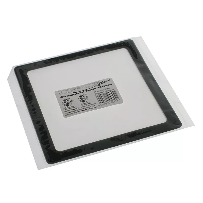 DEMCiflex dulkių filtras 140 mm, kvadratinis - juodas/juodas