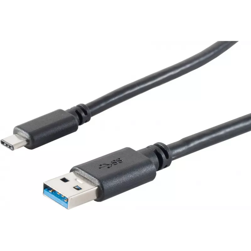 USB kabelis S/CONN 13-31045 USB 3.2 Gen 1 3 m USB A USB C juodas
