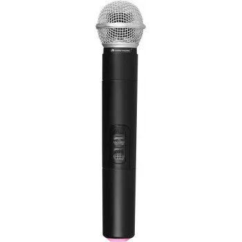 Belaidis rankinis mikrofonas Omnitronic UHF-E serijos 523,1 MHz, rankinis siųstuvas
