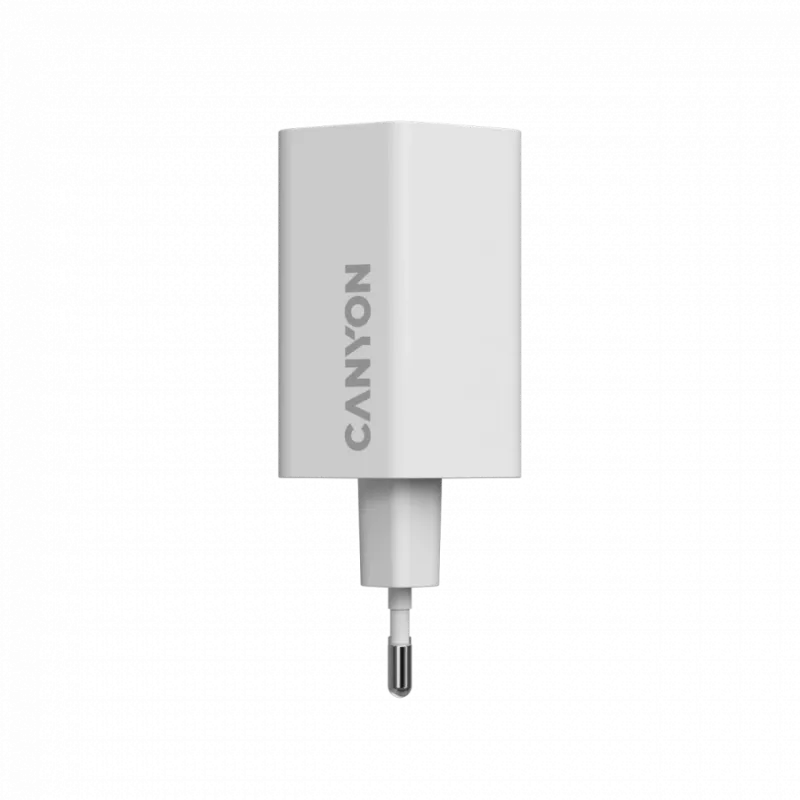 CANYON įkroviklis HEXAGON 65 GaN 65W 2xPD 1xQC EU baltas CND-CHAHEX65W