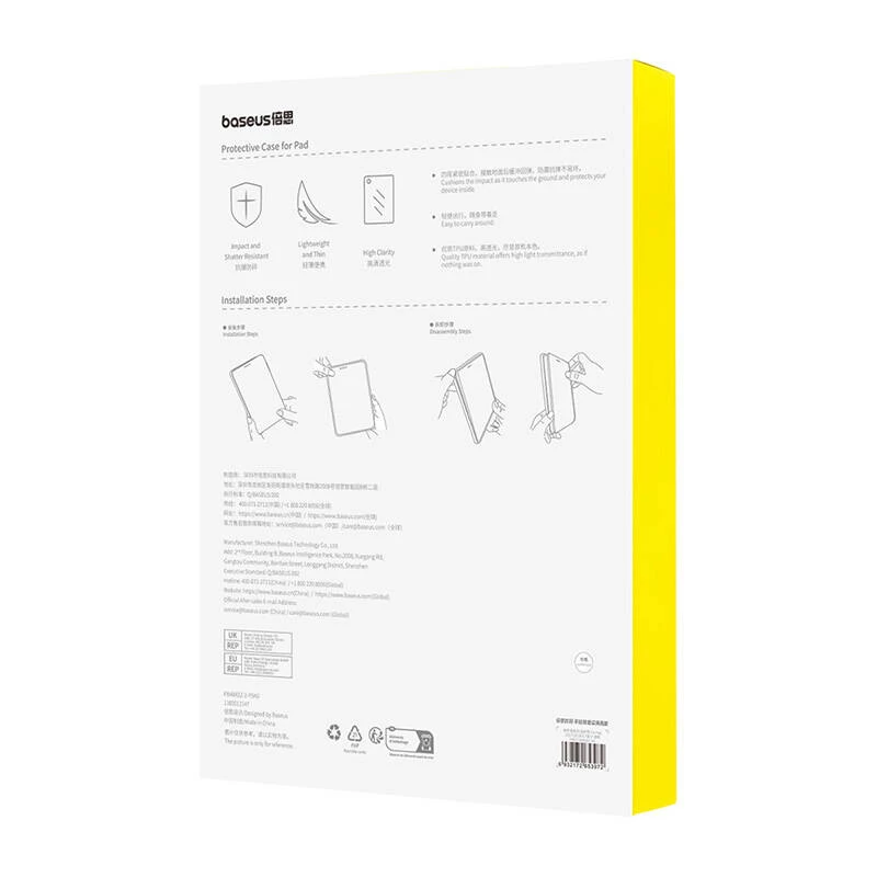 Baseus Simple Series iPad Pro (2017) apsauginis dėklas (skaidrus)