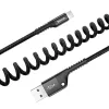 Baseus spyruoklinis laidas Lightning 1m 2A (juodas)