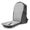 Kuprinė XDDESIGN Bizz pilka P705.932 — atspari vandeniui, lengva miesto kuprinė