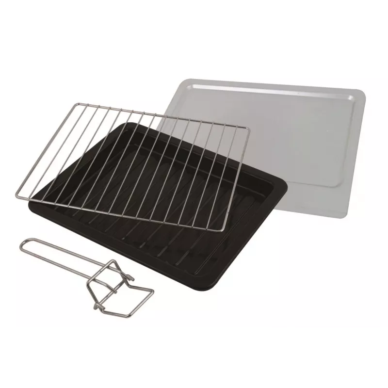 Mini krosnelė ESPERANZA EKO008N — 20 l, 1280–1300 W, iki 230 °C, 60 min mechaninis laikmatis, sukamosios rankenėlės, stiklinės durelės, pastatoma