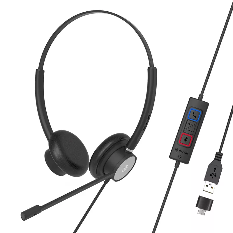 Tellur Voice 320 laidinės ausinės binauralinės juodos