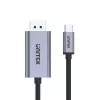 UNITEK V1409A kabelio lyties keitiklis USB-C DisplayPort Juoda, Pilka