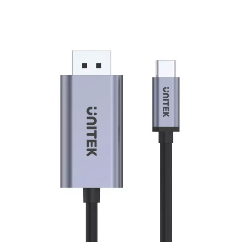 UNITEK V1409A kabelio lyties keitiklis USB-C DisplayPort Juoda, Pilka