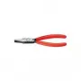 Knipex plokščios nosies replės bendras ilgis 140 mm galvutė juoda su atram. rutulio formos antgalių dangleliais