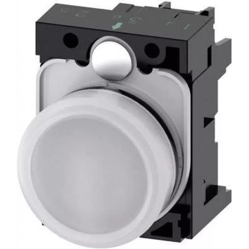 Siemens indikatorinė lemputė, plokščia, balta, 230 V/AC, SIRIUS ACT, 3SU1106-6AA60-1AA0, 1 vnt.