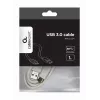 USB duomenų laidas Gembird USB A į USB C 1 m, USB 3.2 Gen 1, balta