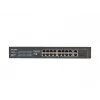 Nevaldomas jungiklis LANBERG RSFE-16P-2C-250 — 18 prievadų Gigabit, 16x PoE+ (30W), 2x SFP, 250W, 1U, metalinis, montuojamas į stelažą