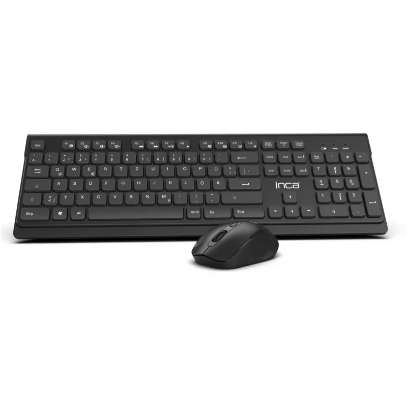 Inca IWS-519 klaviatūra su pele skirta biurui RF belaidė QWERTY turkiška juoda