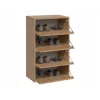 Batų spintelė top e shop MODO X2 ąžuolo Artisan, uždara 4 durelės, 4 lentynos, 600×880×360 mm, medžio drožlių plokštė