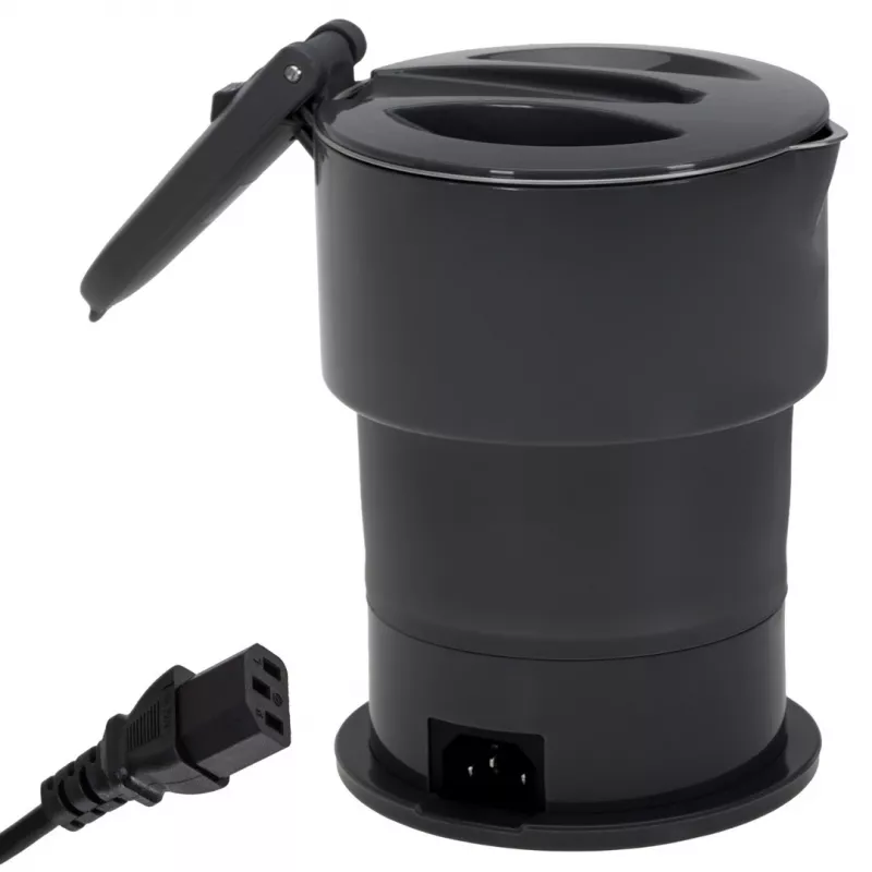 Elektrinis virdulys Adler AD 1377G, 0,6 L talpa, 600 W, pilkas, plastikas/silikonas/nerūdijantis plienas