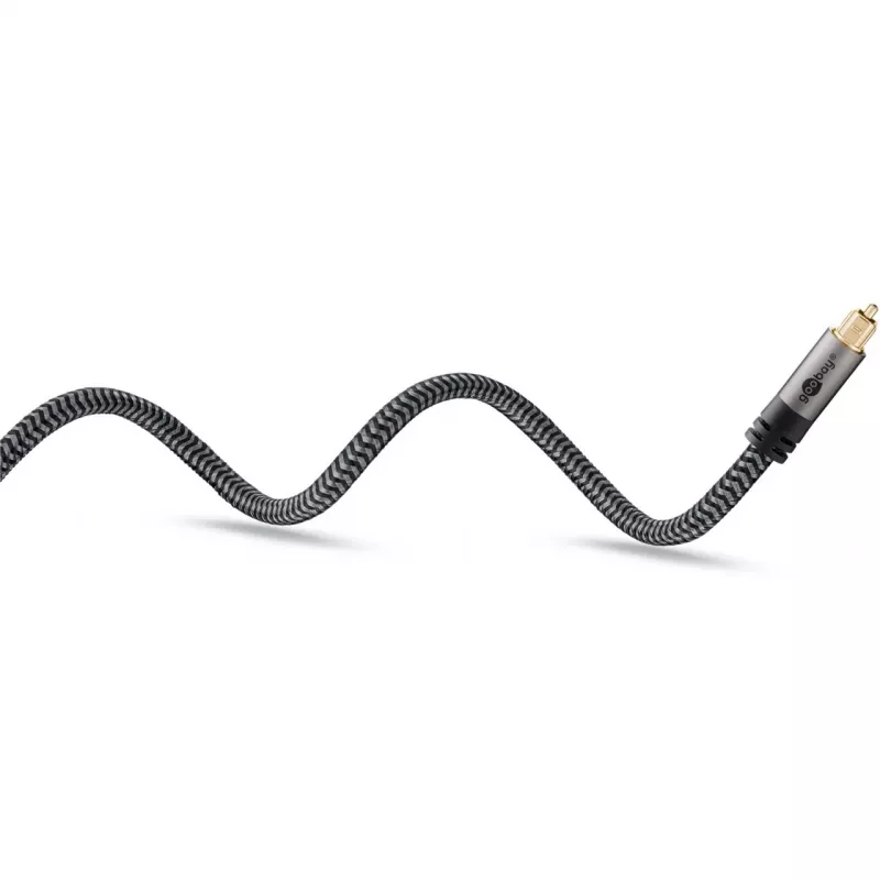 Plus Toslink kabelis (juoda/sidabrinė, 5 metrai)