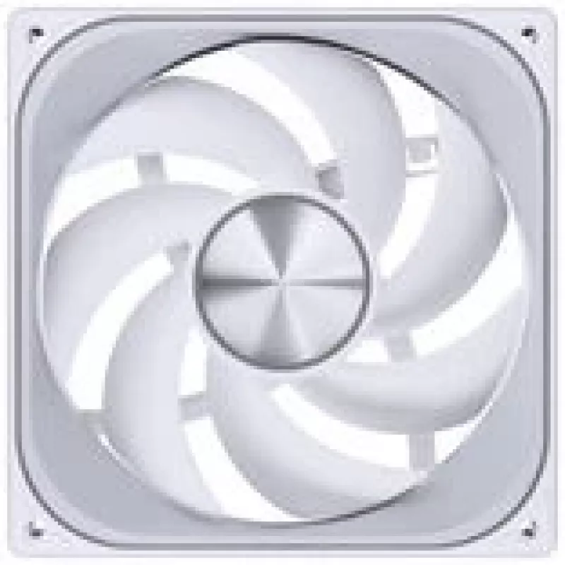 140mm Jonsbo ZA-140W PWM ARGB korpuso ventiliatorius, baltas, Infinity Mirror