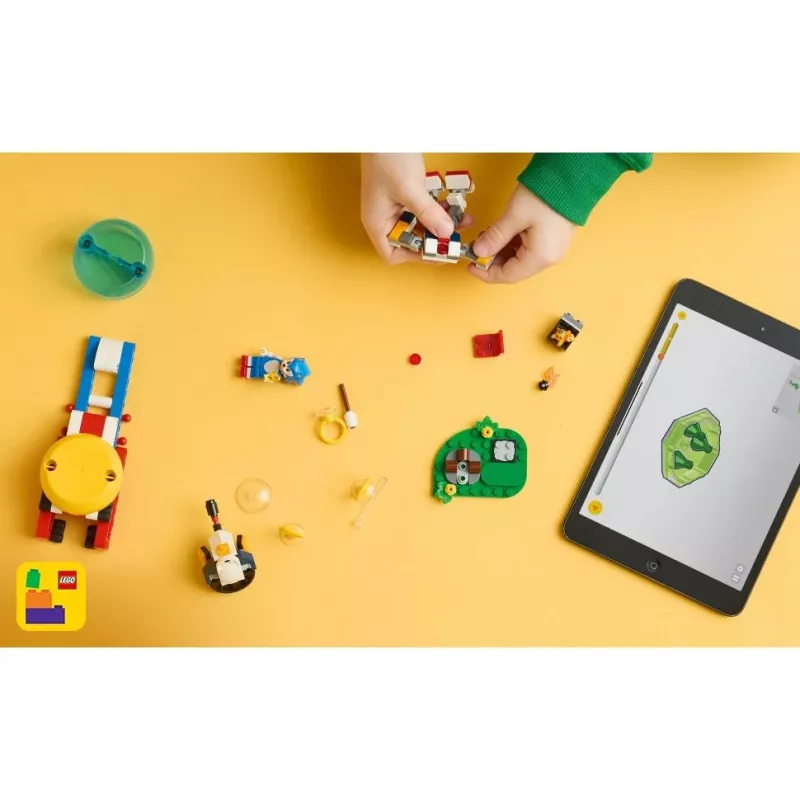 Konstravimo žaislas LEGO Sonic the Hedgehog 77001 Campfire Showdown rinkinys, 177 dalys, 1 minifigūrėlė, amžius 7+