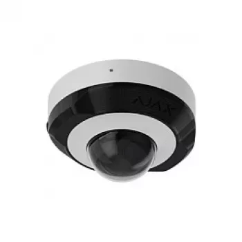 Dome kamera Ajax DomeCam Mini 8MP 4mm Balta — 8 MP raiška, 4 mm objektyvas, kompaktiška vidaus/lauko dome kamera