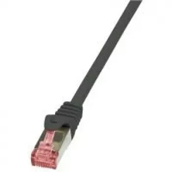 Logilink PrimeLine - komutacinis kabelis - RJ-45 (M) - RJ-45 (M) - 7,5 m - SFTP, PiMF - CAT 6 - presuotas, lygus, be halogenų - juoda (CQ2083S)