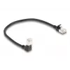 Tinklo kabelis DeLOCK RJ45 Cat.6A 0,25 m juodas