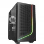 PC korpusas Sharkoon J1000 ARGB mATX — vidutinio dydžio „micro-ATX“ korpusas su ARGB apšvietimu