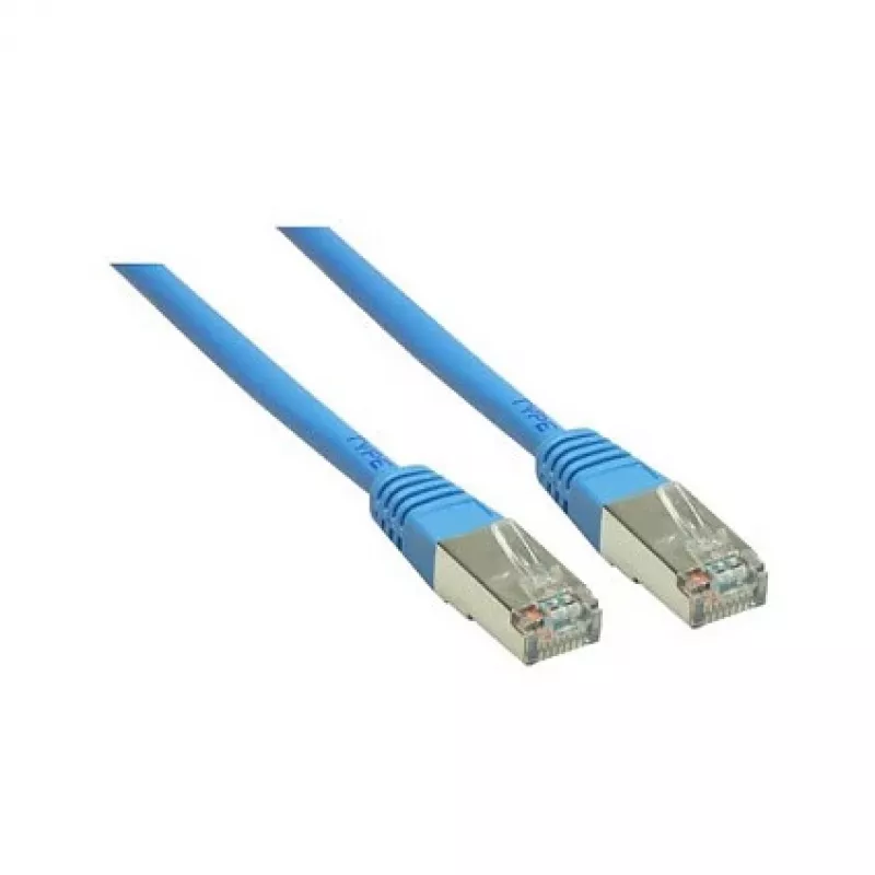 Tinklo kabelis Alcasa 1m Cat6 S/FTP Mėlynas