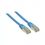 Tinklo kabelis Alcasa 1m Cat6 S/FTP Mėlynas